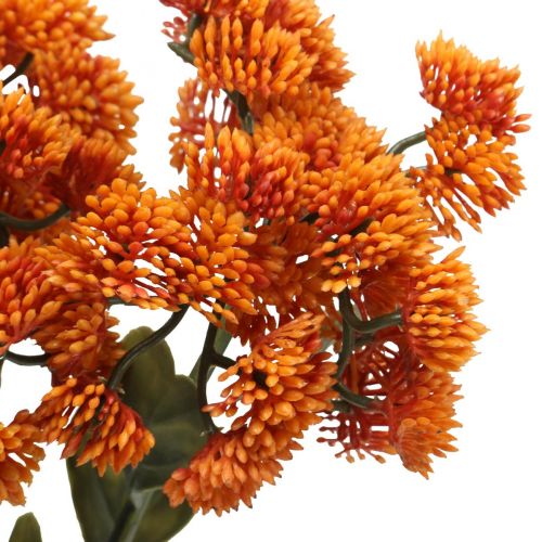 Artikel Stonecrop Orange Sedum Stonecrop konstgjorda blommor H48cm 4st