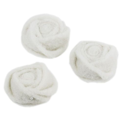 Floristik24 Filtrosa vit Ø6cm 9p