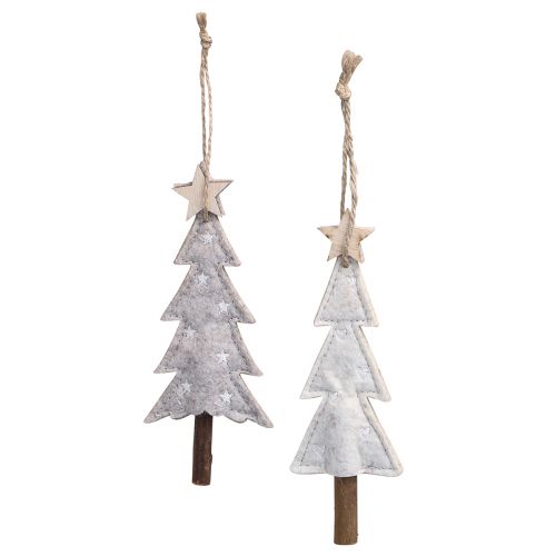 Artikel Filt julgranspynt beige kräm 17cm 6 st
