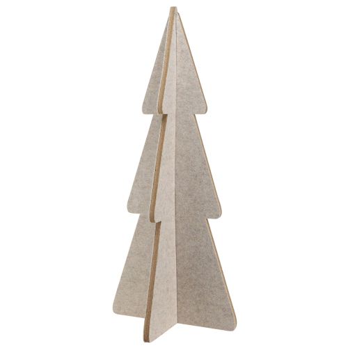 Artikel Filt julgransdekoration gran beige H80cm