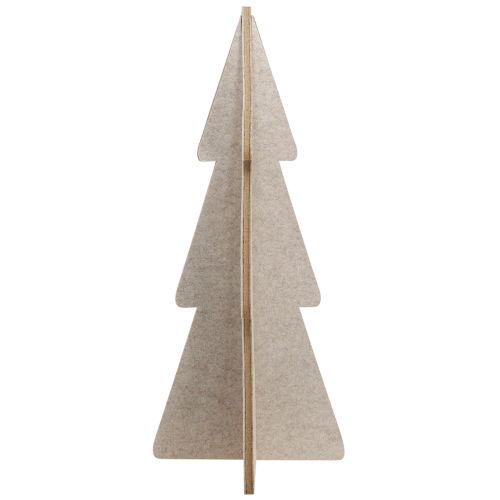 Artikel Filt julgransdekoration gran beige H80cm