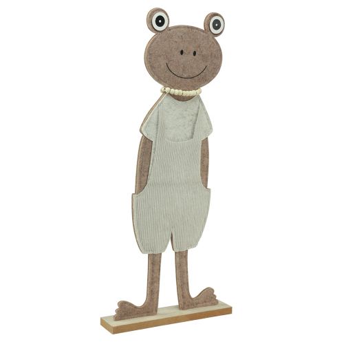 Artikel Dekorativ groda i filt med byxbyxor beige dekorativ figurfilt H51,5cm
