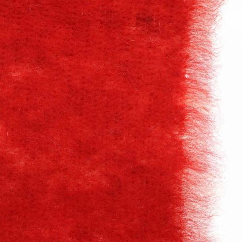 Artikel Filtbanddekoration tvåfärgad röd, vit Grytband jul 15cm × 4m