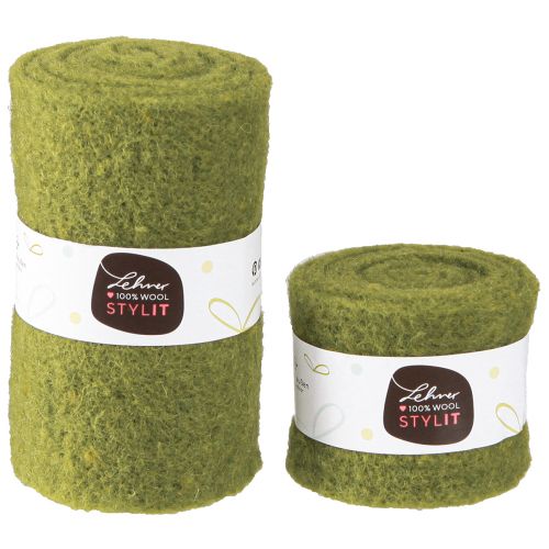 Artikel Filtband grönt ullband mossgrönt B7/15cm L1m/1m set om 2