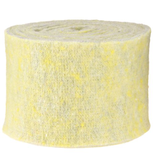 Artikel Filtband ull band kruka band dekorationsband grå gul 15cm 5m