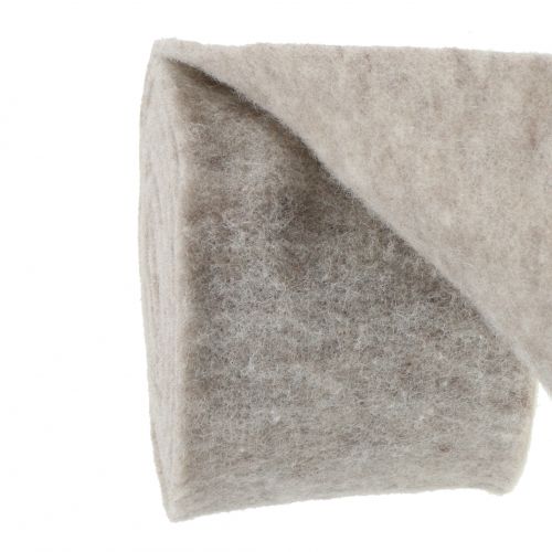 Artikel Filtband, kruktejp grå-naturlig 15cm 5m