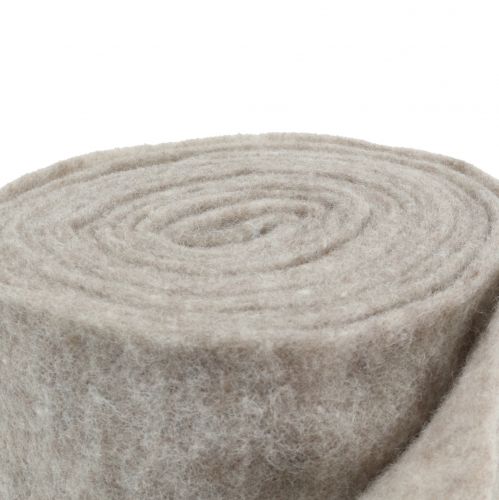 Artikel Filtband, kruktejp grå-naturlig 15cm 5m