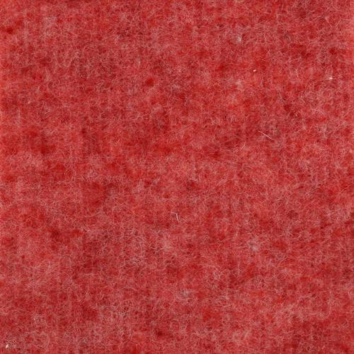 Filtband, kruktejp, ullfilt röd, vit melerad 15cm 5m
