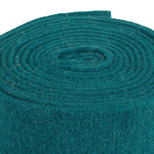 Filtband ull band filtrulle turkos blågrön 7,5cm 5m