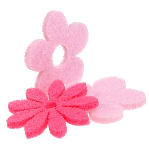 Floristik24 Känd blomma rosa, rosa 3,5 cm 96p