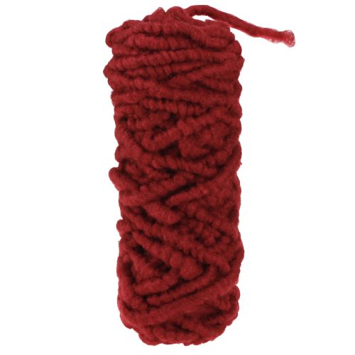 Artikel Filtsnöre fluffig Mirabell 25m mörkröd