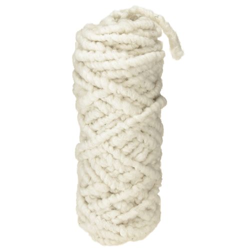 Floristik24 Filtsnöre fleece Mirabell 25m vit