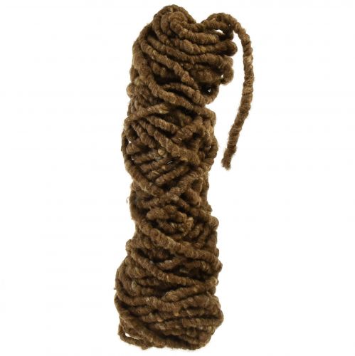 Floristik24 Filtsnöre fleece Mirabell 25m brun