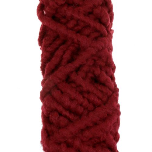 Artikel Filtsnöre fluffig Mirabell 25m mörkröd