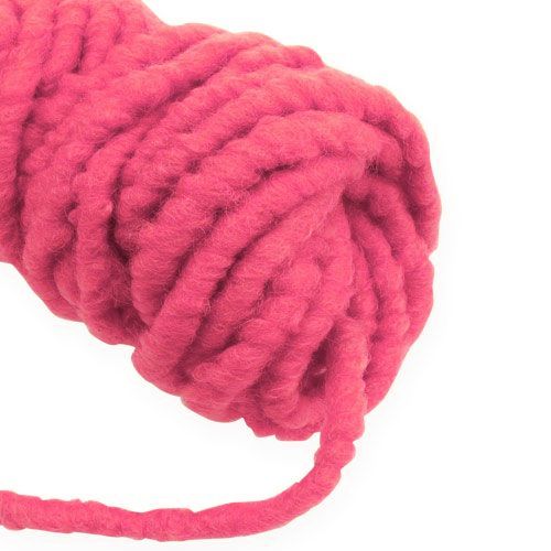 Artikel Filtsnöre fleece Mirabell 25m rosa