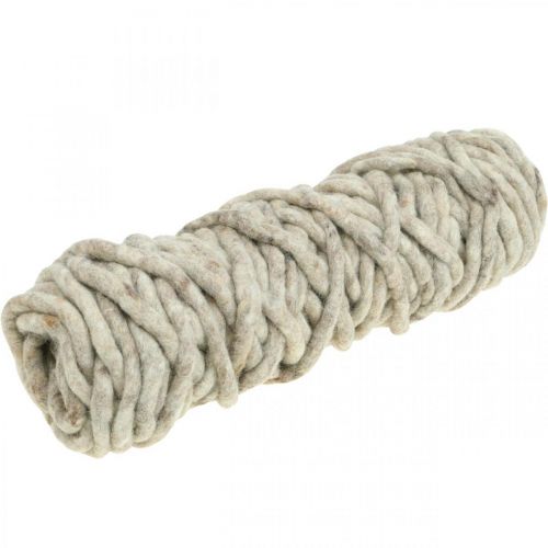 Floristik24 Filtsnöre Kardborre Mirabell 25m beige/brun