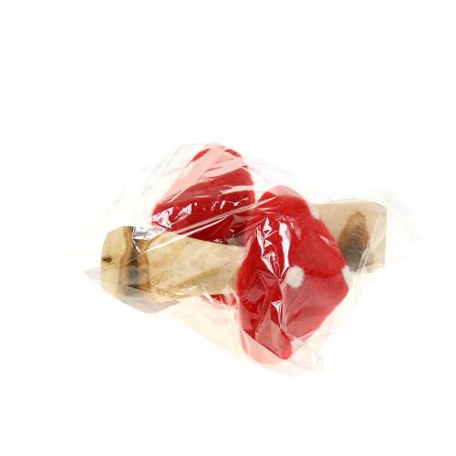 Floristik24 Paddelpall höstdekoration röd H13,5cm 2st