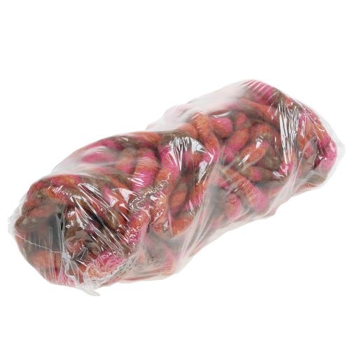 Floristik24 Filtsnöre 25m brun, röd, rosa