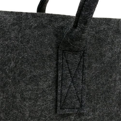 Antracitfiltsväska 50 cm x 25 cm x 25 cm