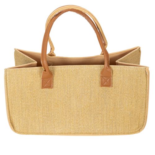 Filtväska i raffialook 50cm x 25cm x 25cm | Floristik24.se