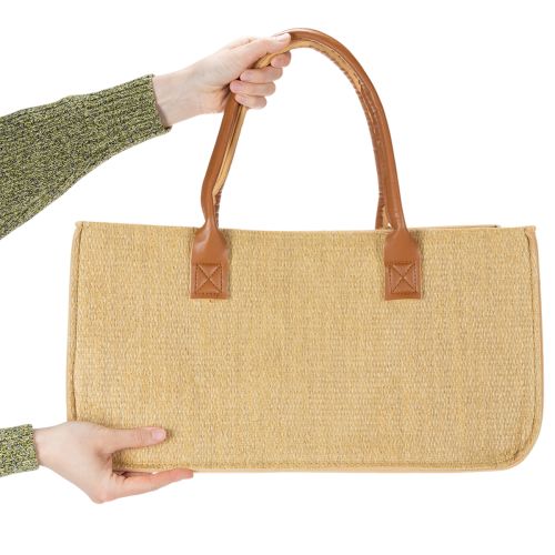 Filtväska i raffialook 50cm x 25cm x 25cm | Floristik24.se