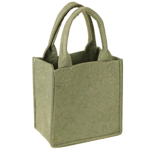 Artikel Filtpåse God Jul liten med handtag Grön 15×10 cm