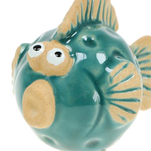 Floristik24 Deco fisk blå, keramisk fisk, keramisk fisk, maritim L7cm 8st
