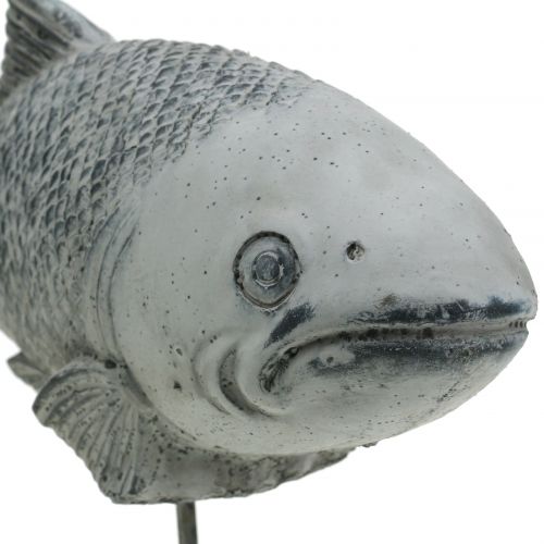 Floristik24 Trädgårdsfigur fisk på stativ H20cm