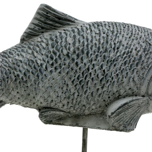 Floristik24 Trädgårdsfigur fisk på stativ H20cm