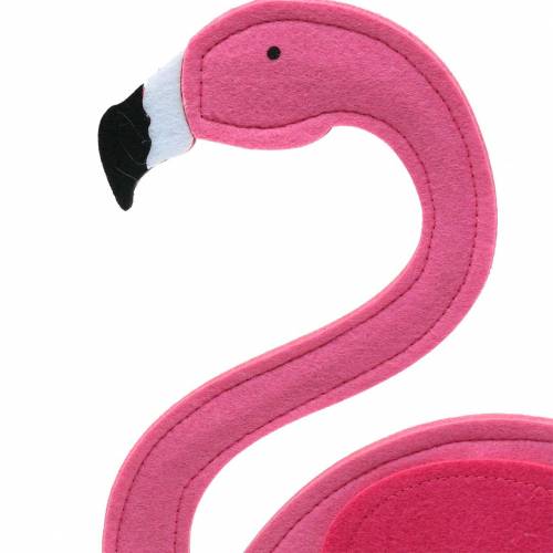 Artikel Sommardekoration flamingo stående filt rosa 28 × H58cm