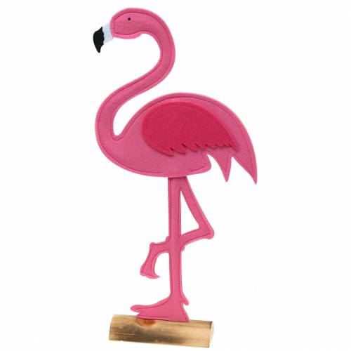 Floristik24 Sommardekoration flamingo stående filt rosa 28 × H58cm