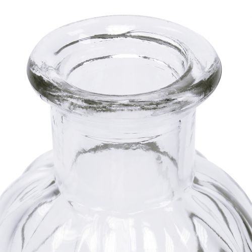 Artikel Flaskvas liten Ø5,5cm H10,5cm klar 6 st