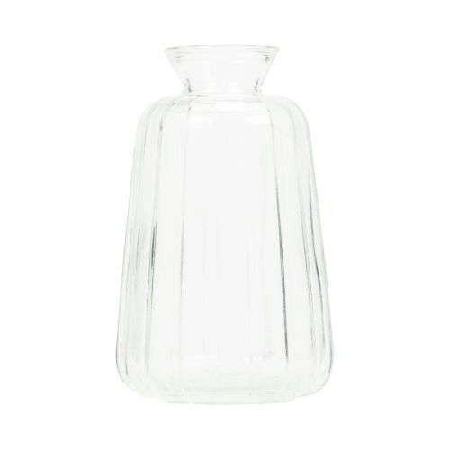 Dekorativa flaskor ljusstake minivaser glas H11cm 6st