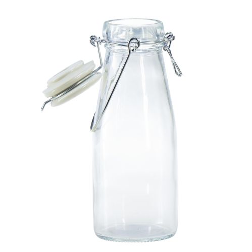Flaskdekoration glasflaska med kork Ø8cm 24cm