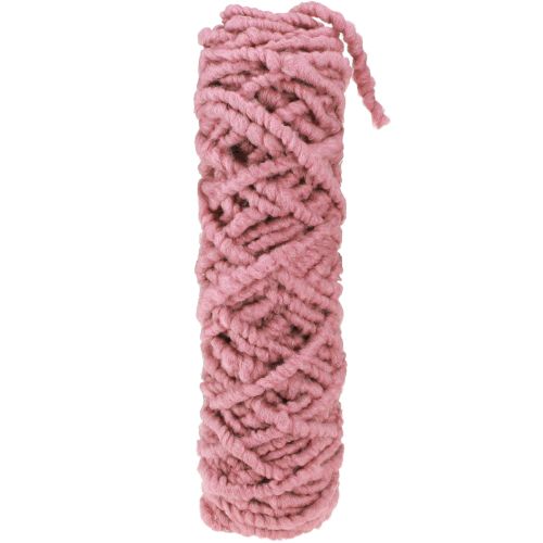Fluffig Mirabell filtsnöre gammalrosa 25m