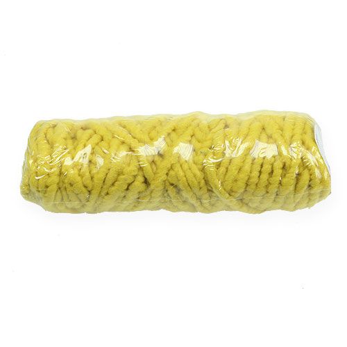 Artikel Filtsnöre fleece Mirabell 25m gul