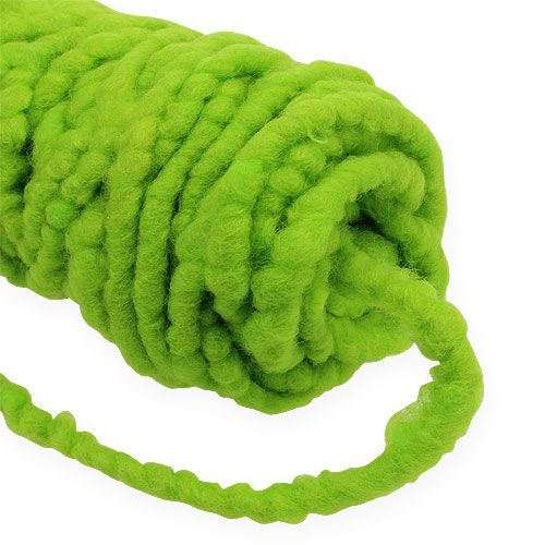 Artikel Filtsnöre fleece Mirabell 25m grön
