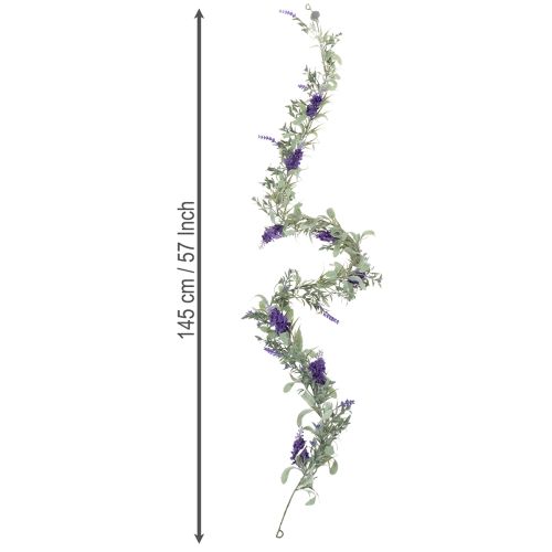Artikel Konstgjord vårdekoration i lila, för speciella tillfällen och säsongsbetonad design, 145 cm, 2 st