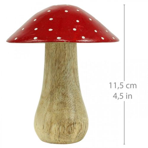 Floristik24 Flugsvamp deco träsvamp höstdekoration trä 11,5×Ø10cm
