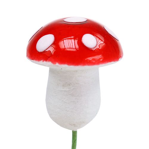 Floristik24 Toadstools mini på tråd 1,8 cm 100 st