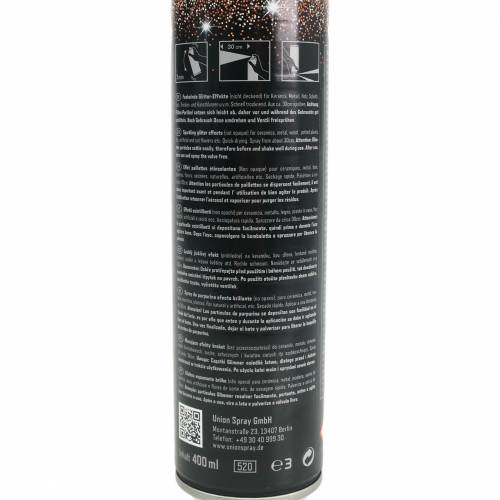 Floristik24 Glitter Spray Koppar Glitter Spray Färg Spray 400ml