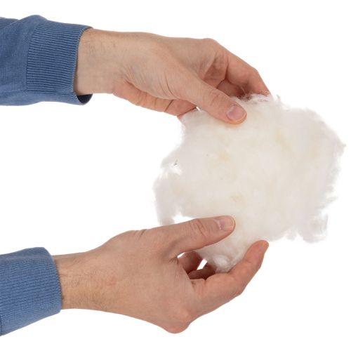 Lös fårull, naturlig ull, vitmelerad, mångsidig, 250 g | Floristik24.se
