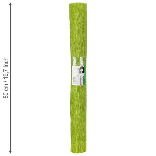 Artikel Blomsterpapper, kräppapper, gräsgrönt, 50×250 cm, 5 st