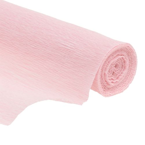 Blomsterpapper, crêpepapper, rosa, 50×250 cm, 5 st