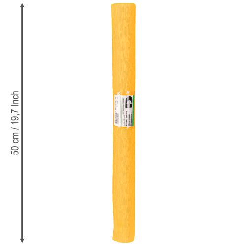 Artikel Blomsterpapper med kräppapper, solgult 50×250 cm, 5 stycken