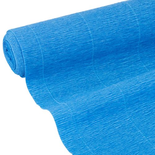 Blomsterpapper med kräppapper för blomsterhandel blått 50×250 cm 5 stycken