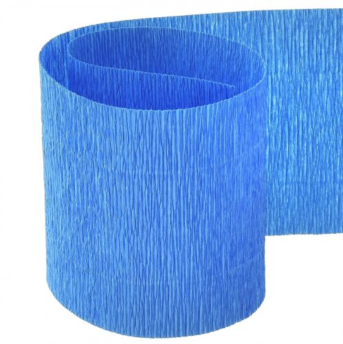 Artikel Blomcrepe blå B10cm ytvikt 128g/kvm L250cm 2 st