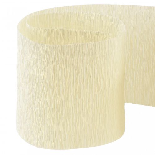 Artikel Blomcrepe champagnekräm B10cm L250cm 2st