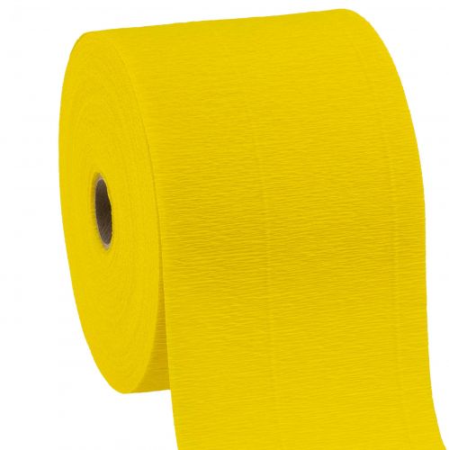 Floristik24 Blomcrepe gul B10cm ytvikt 128g/kvm L250cm 2 st