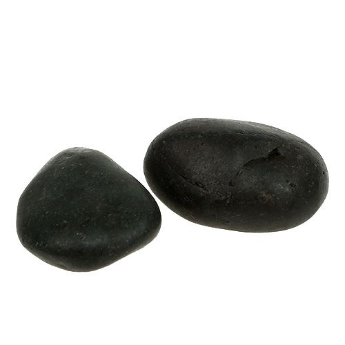 Artikel River Pebbles svart matt 2cm - 5cm 1kg